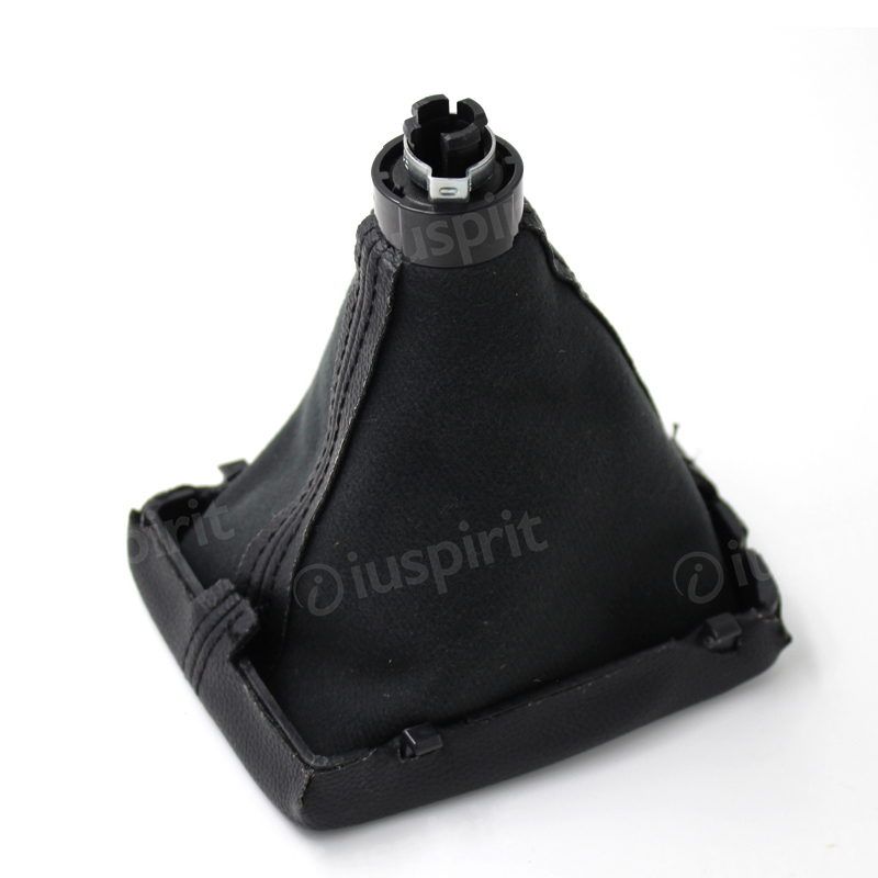 5-speed gear shift knob for Audi A4 S4 B8 8K A5 8T Q5 8R S LINE 2008-2015 headphones with black stitching - Image 6