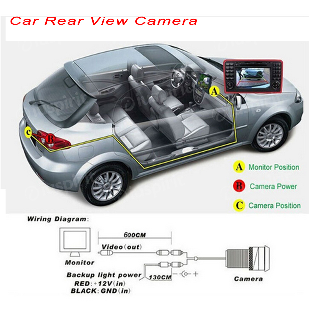 Universal car reversing camera, car rear view camera, universal car rear view camera - Image 7