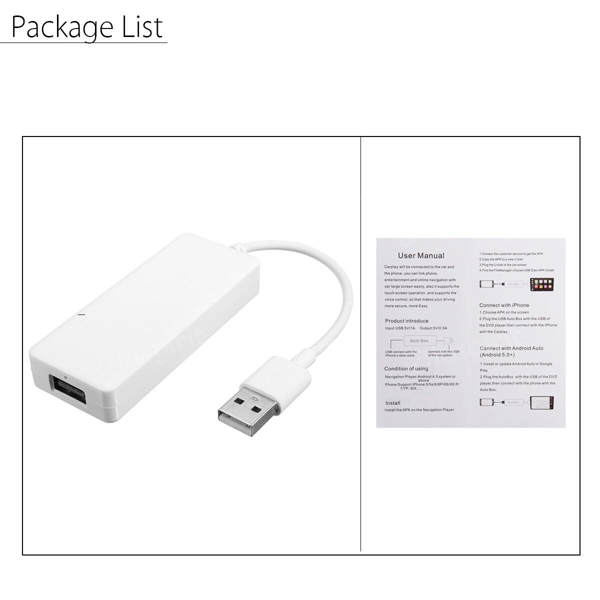 Dongle USB universale CarPlay Android Auto per le autoradio Android - immagine 6