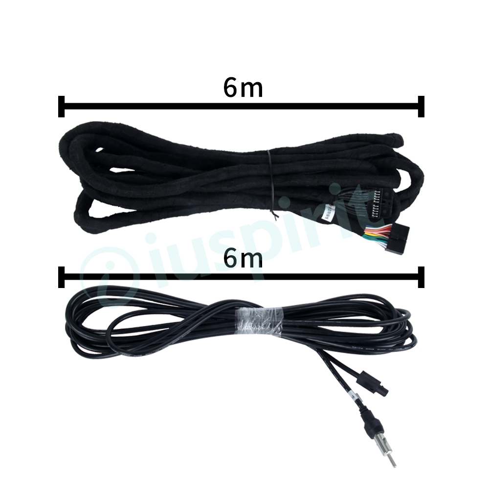 Cavo ISO e cavo antenna per autoradio per le vetture BMW e Mercedes con la fibra ottica o navigatore originale