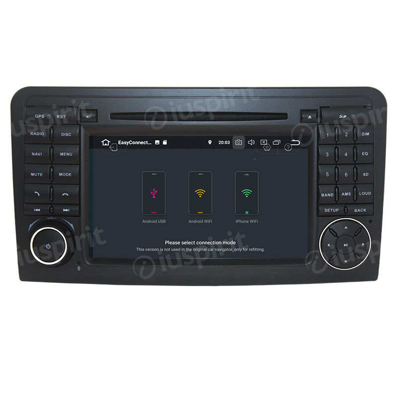 ANDROID autoradio 2 DIN navigatore per Mercedes classe R W251 R280 R300 R320 R350 R500 R63 AMG 2006-2012 GPS DVD WI-FI Bluetooth MirrorLink - immagine 9