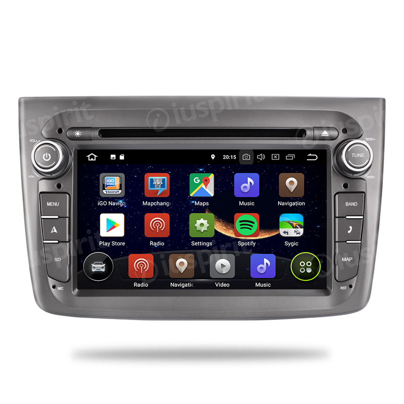 ANDROID car radio navigator for Alfa Romeo Mito 2015-2018 CarPlay Android Auto GPS DVD WI-FI Bluetooth MirrorLink - Image 2