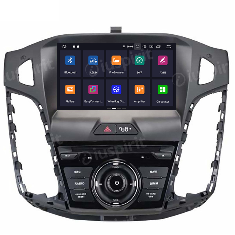 ANDROID autoradio navigatore per Ford Focus 2011-2015 GPS DVD WI-FI Bluetooth MirrorLink - immagine 2