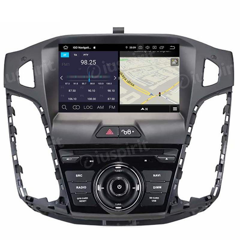 ANDROID autoradio navigatore per Ford Focus 2011-2015 GPS DVD WI-FI Bluetooth MirrorLink - immagine 5