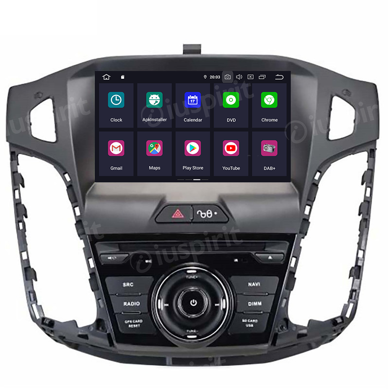 ANDROID autoradio navigatore per Ford Focus 2011-2015 GPS DVD WI-FI Bluetooth MirrorLink - immagine 7