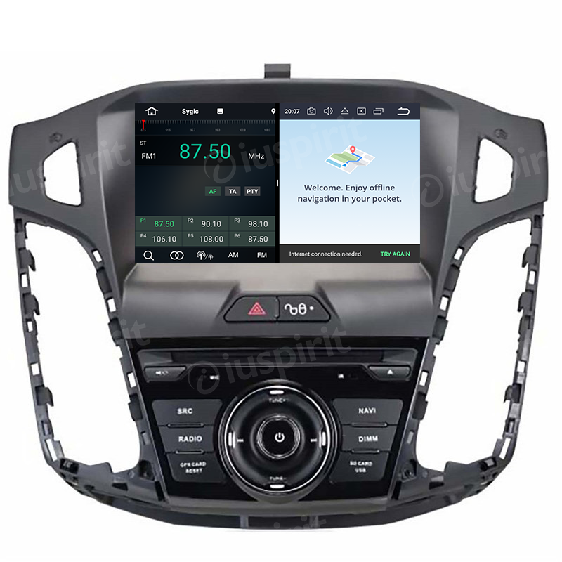 ANDROID autoradio navigatore per Ford Focus 2011-2015 GPS DVD WI-FI Bluetooth MirrorLink - immagine 4