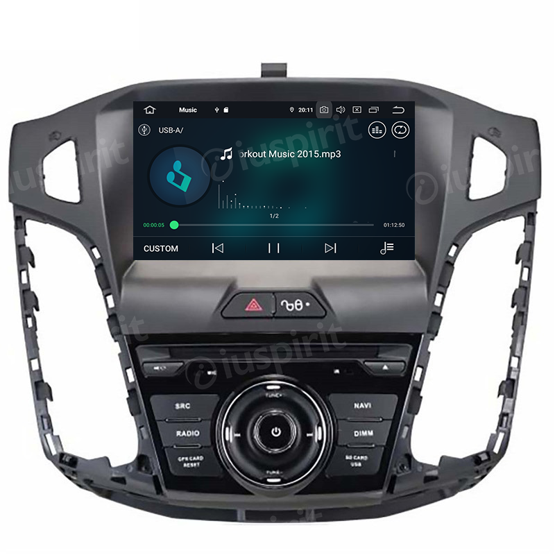 ANDROID autoradio navigatore per Ford Focus 2011-2015 GPS DVD WI-FI Bluetooth MirrorLink - immagine 8
