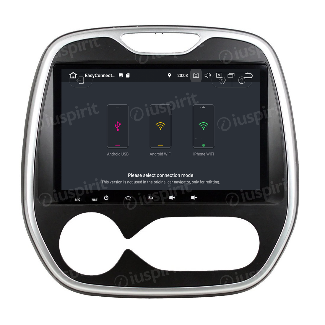 ANDROID autoradio navigatore per Renault Captur, Renault Clio, Samsung QM3 AUTOMATICO UN/C 2011-2016 GPS WI-FI Bluetooth MirrorLink - immagine 9