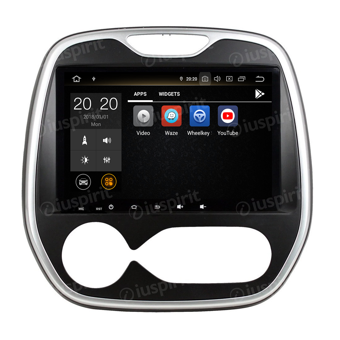 ANDROID autoradio navigatore per Renault Captur, Renault Clio, Samsung QM3 AUTOMATICO UN/C 2011-2016 GPS WI-FI Bluetooth MirrorLink - immagine 10