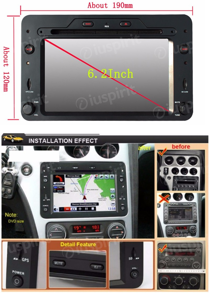 ANDROID car radio navigator for Alfa Romeo 159 Alfa Romeo Spider Alfa Romeo Brera GPS DVD WI-FI Bluetooth MirrorLink - Image 6