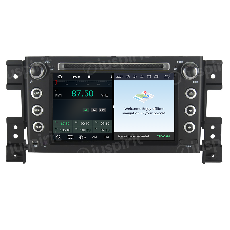 ANDROID autoradio navigatore per Suzuki Grand Vitara 2006-2012 GPS DVD WI-FI Bluetooth MirrorLink - immagine 5