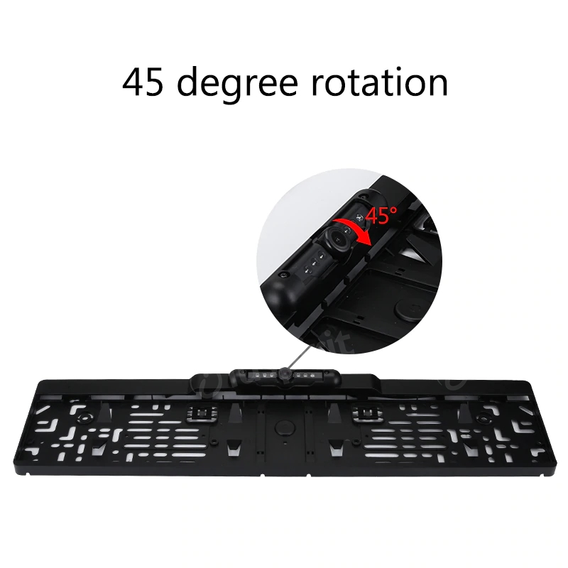 Telecamera retromarcia porta targa auto universale, telecamera posteriore auto porta targa - immagine 4