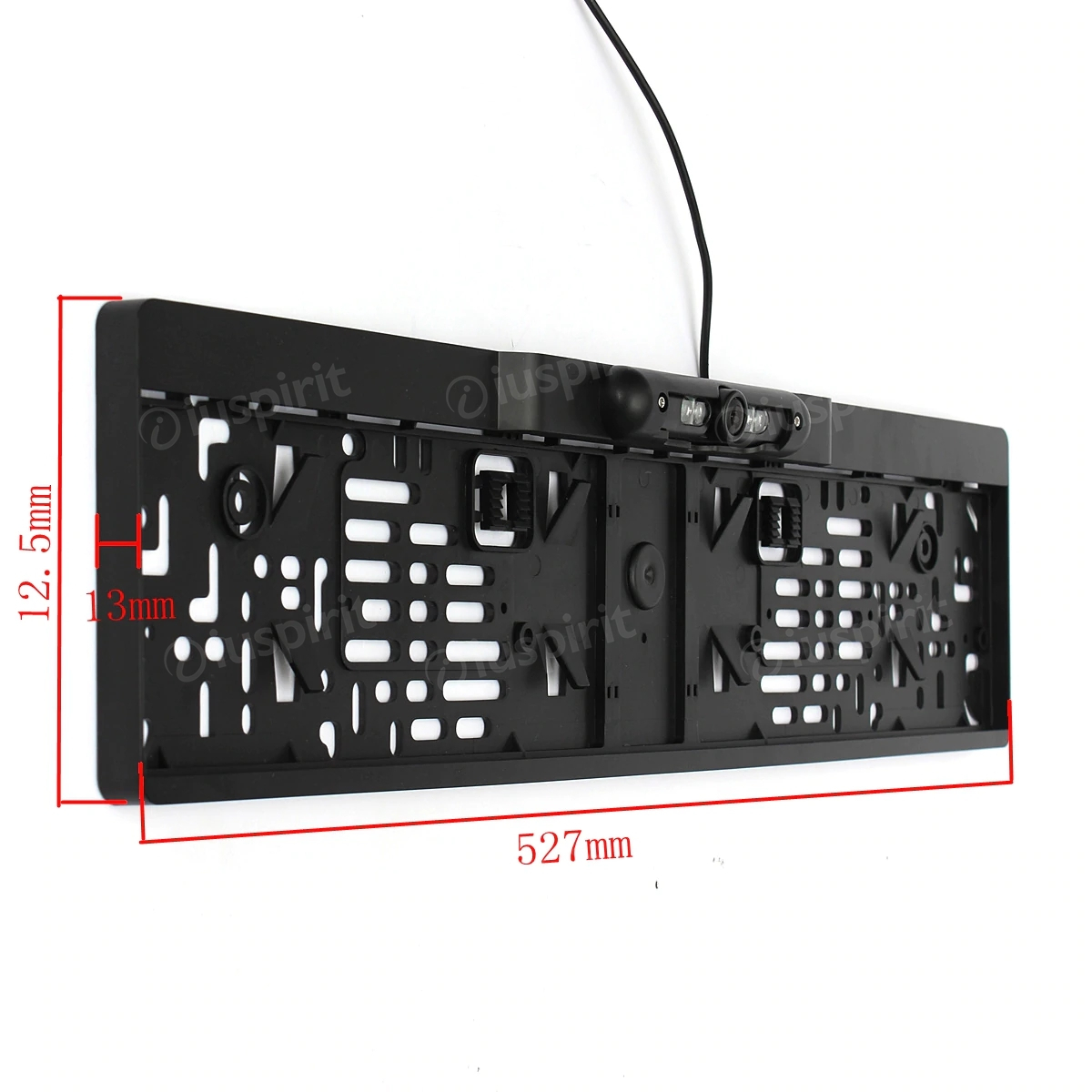 Telecamera retromarcia porta targa auto universale, telecamera posteriore auto porta targa - immagine 5