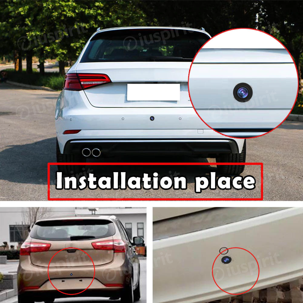 Telecamera retromarcia auto universale, telecamera posteriore auto, retrocamera auto universale - immagine 5