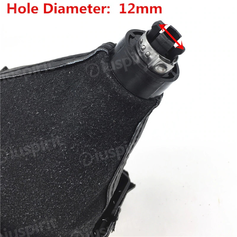 6-speed gear shift knob for Audi A4 S4 B8 8K A5 8T Q5 8R S LINE 2008-2015 headphones with black stitching - Image 5