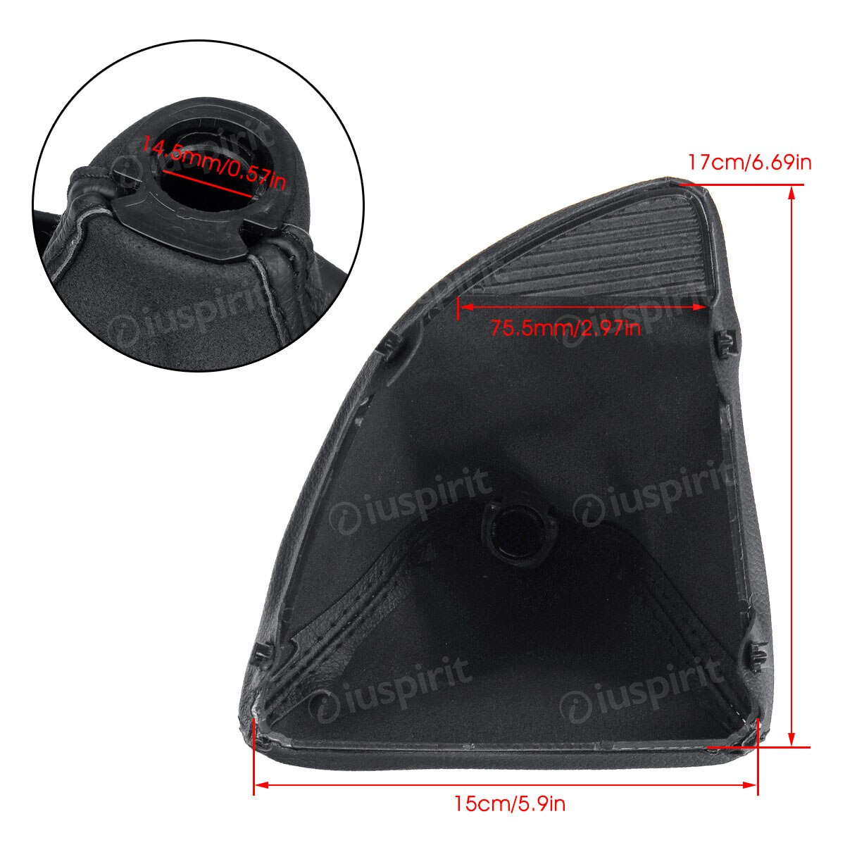 Pomello cambio 6 marce per BMW Serie 1 E81 E82 E87 E88 cuffia leva cambio 6 marce - immagine 3