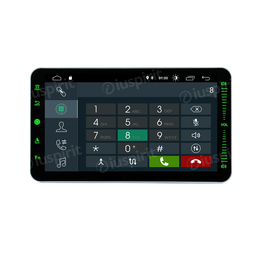 ANDROID autoradio 1 DIN navigatore universale 10.1 pollici Car Play Android Auto GPS USB SD WI-FI Bluetooth Mirrorlink - immagine 2