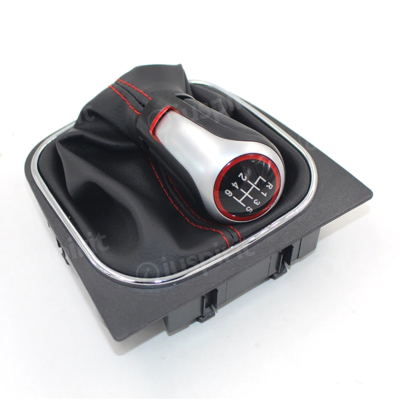 6-speed gear shift knob for VW Golf 5, Golf 6 Jetta Scirocco 6-speed gear shift lever boot - Image 2