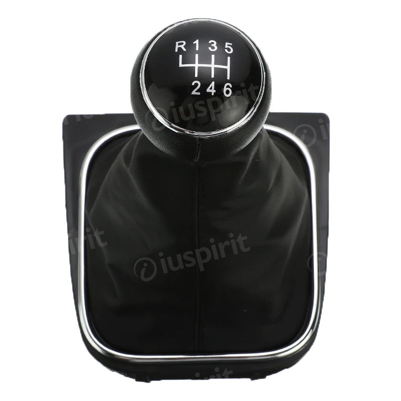 Pomello cambio 6 marce per VW Golf 5, Golf 6 Jetta Scirocco cuffia leva cambio 6 marce cuciture nere