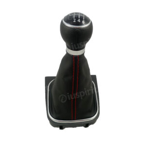 6-speed gear shift knob for VW Golf 5, Golf 6 Jetta Scirocco 6-speed gear shift lever boot red stitching