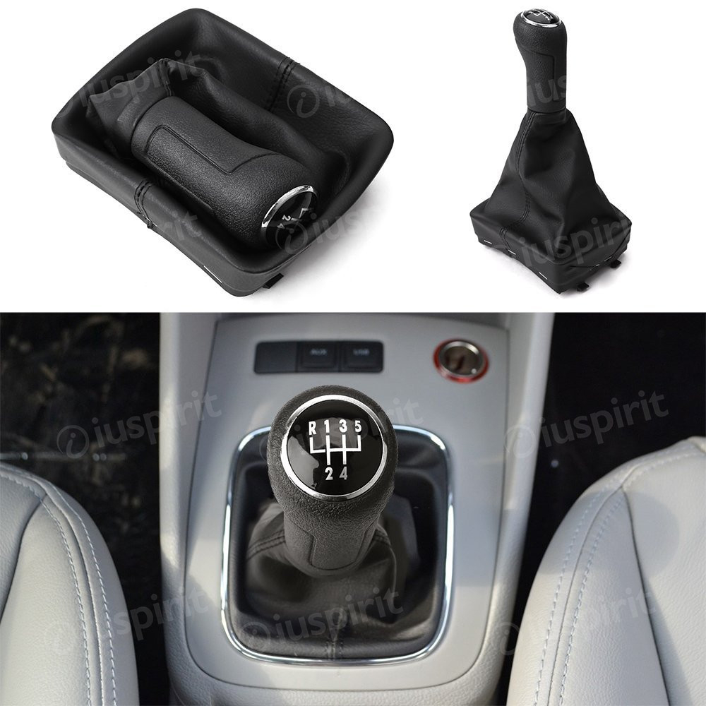5-speed gear shift knob for VW Polo 2002-2010 5-speed gear shift lever boot - Image 4