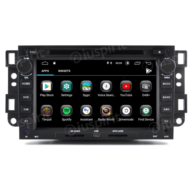 ANDROID autoradio 2 DIN navigatore per Chevrolet Captiva Epica Tosca Aveo Lova Kalos Matiz GPS DVD USB WI-FI Bluetooth Mirrorlink - immagine 2