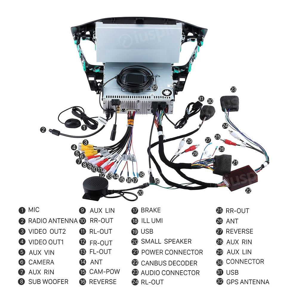 ANDROID autoradio navigatore per Ford Focus 2011-2015 GPS DVD WI-FI Bluetooth MirrorLink - immagine 10