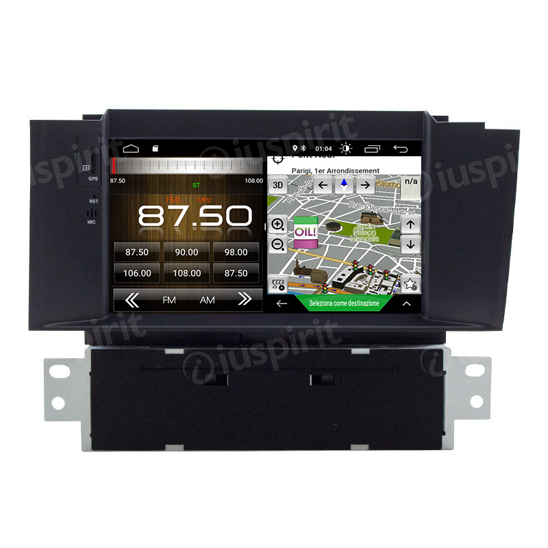 ANDROID autoradio navigatore per Citroen C4 C4L DS4 2012-2016 GPS DVD USB WI-FI Bluetooth Mirrorlink - immagine 3