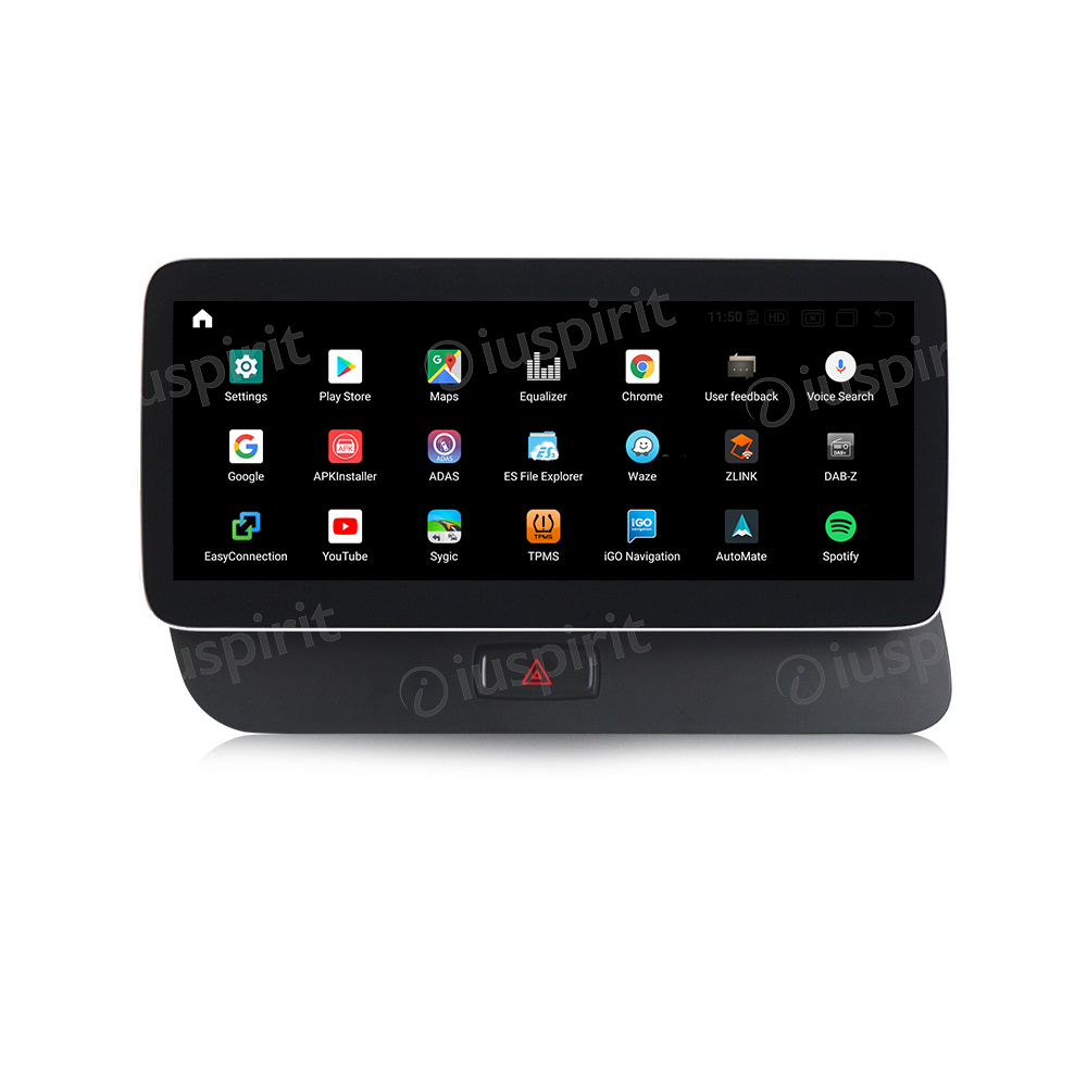 ANDROID navigatore per Audi Q5 2009-2017 10.25 pollici 4GB RAM 64GB ROM Octa-Core CarPlay Android Auto Bluetooth GPS WI-FI - immagine 3