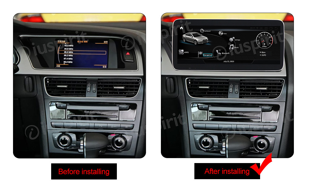 ANDROID navigatore per Audi A4 Audi A5 S5 RS4 RS5 8K B8 8T 4L 2008-2016 10.25 pollici 4GB RAM 64GB ROM Octa-Core CarPlay Android Auto Bluetooth GPS WI-FI - immagine 10