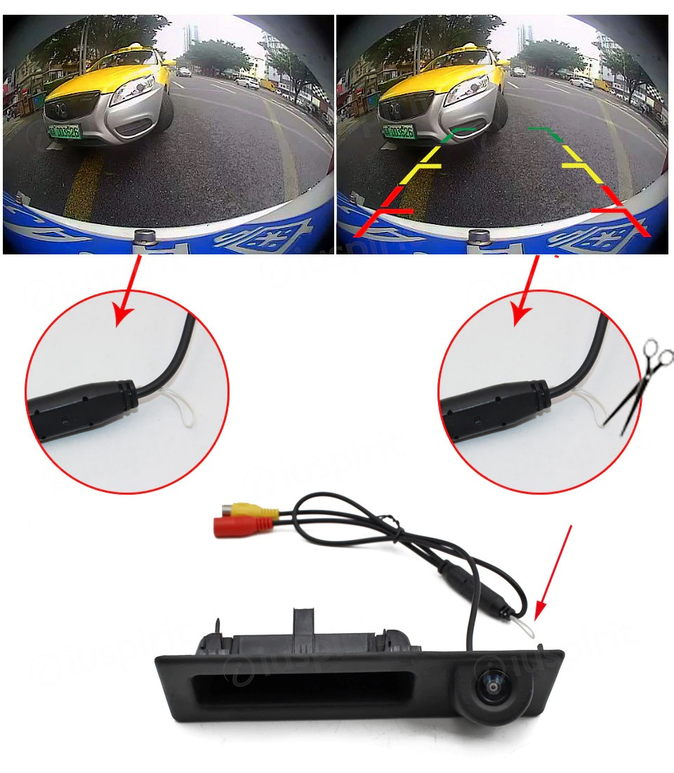 Telecamera retromarcia specifica maniglia per BMW F30 F31 F34 F35 F80 F32 F25 F26 F10 F11 E84 retrocamera - immagine 6