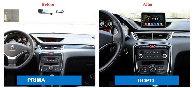 Autoradio navigatore per Peugeot 308 2010 2011 2012 2013 2014 2015 GPS DVD USB SD Bluetooth - immagine 7