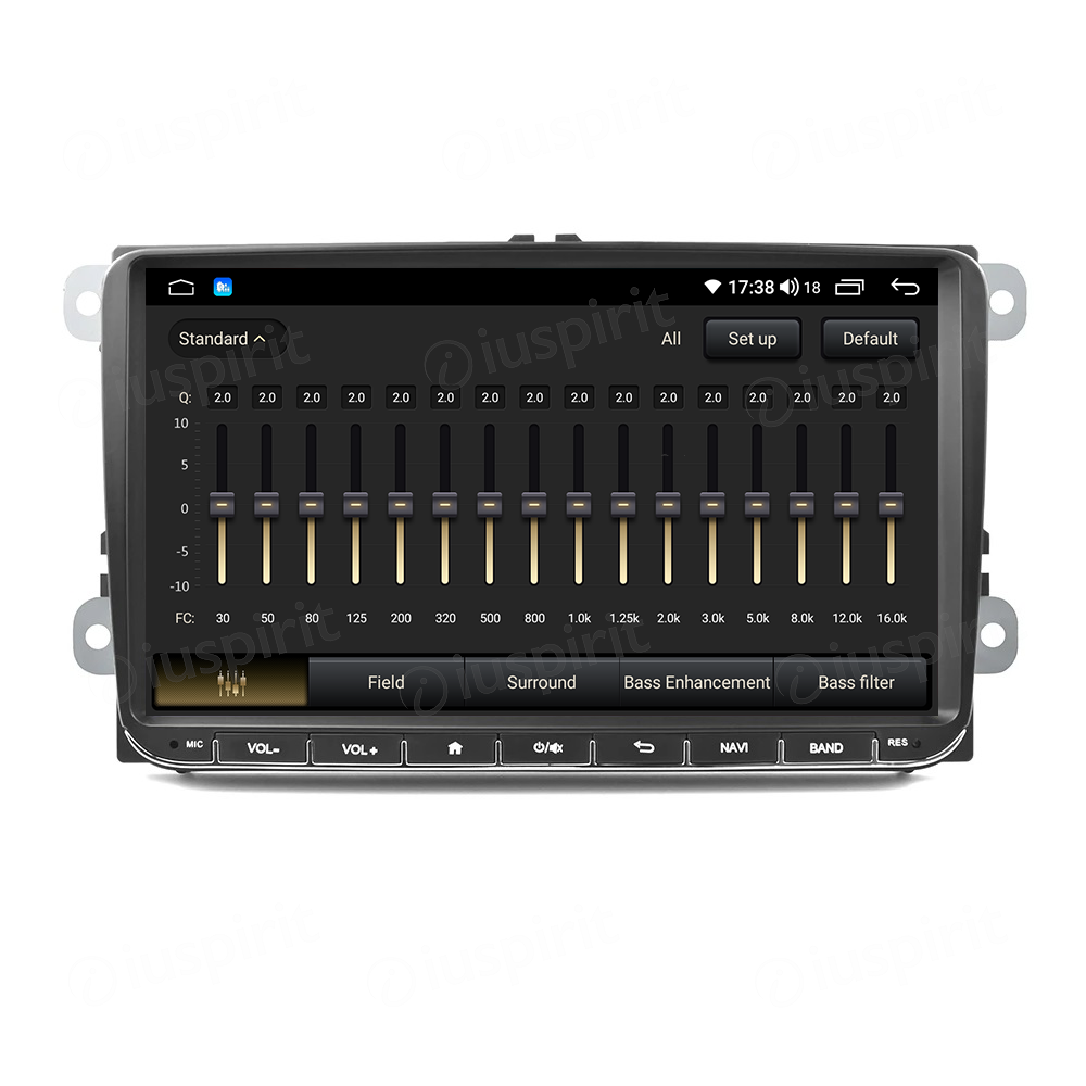 ANDROID autoradio navigatore per Golf 5 Golf 6 Passat Tiguan Jetta Polo Touran Caddy Scirocco GPS WI-FI Bluetooth MirrorLink Car-Play 4G LTE - immagine 3