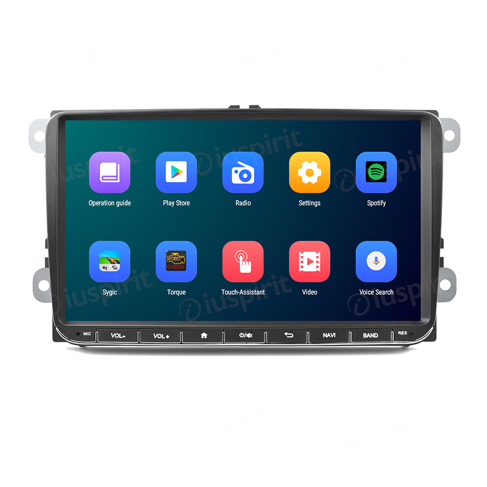 ANDROID autoradio navigatore per Golf 5 Golf 6 Passat Tiguan Jetta Polo Touran Caddy Scirocco GPS WI-FI Bluetooth MirrorLink Car-Play 4G LTE - immagine 6