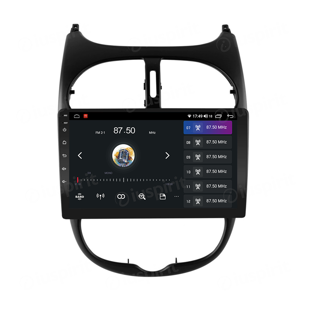 ANDROID autoradio navigatore per Peugeot 206 2000-2008 CarPlay Android Auto GPS USB WI-FI Bluetooth 4G LTE - immagine 7