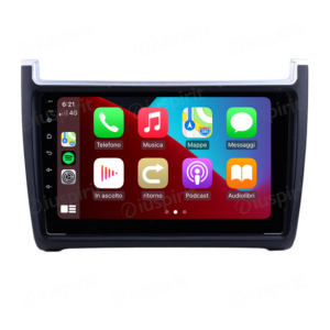 ANDROID autoradio navigatore per VW Polo 2009-2017 CarPlay Android Auto GPS USB WI-FI Bluetooth 4G LTE