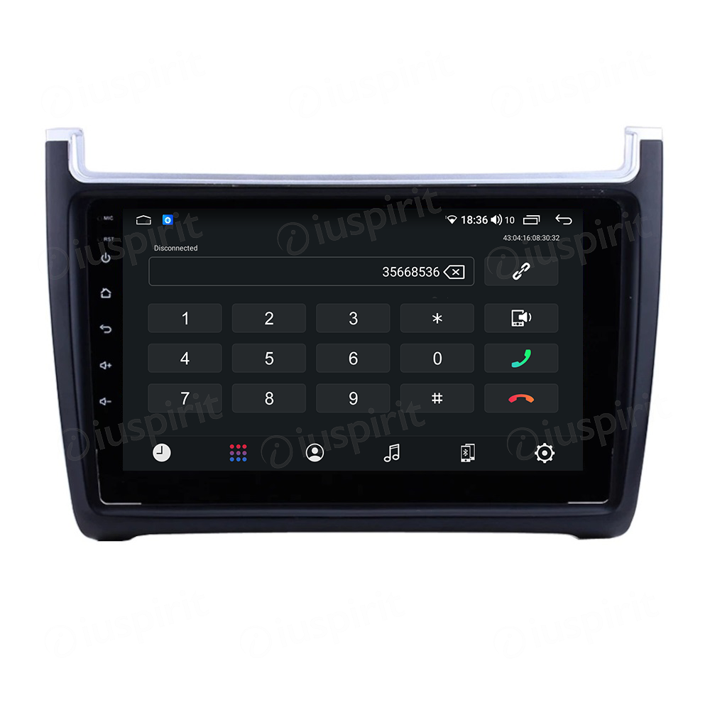 ANDROID autoradio navigatore per VW Polo 2009-2017 CarPlay Android Auto GPS USB WI-FI Bluetooth 4G LTE - immagine 3