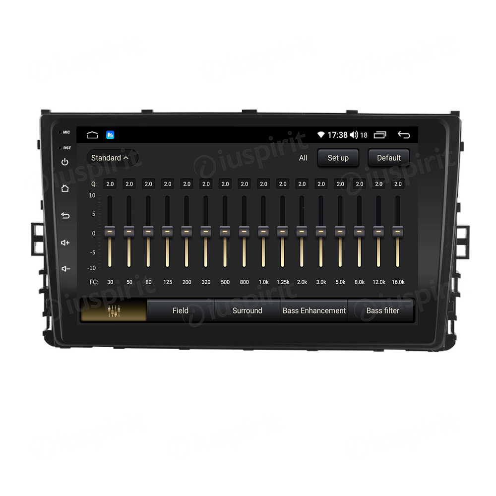 ANDROID autoradio navigatore per VW Polo Passat Jetta Golf Sportvan Alltrack Tiguan T-Roc 2018-2019 CarPlay Android Auto GPS USB WI-FI Bluetooth 4G LTE - immagine 3