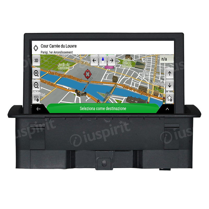 ANDROID navigatore per Audi A1 2010-2016 CarPlay Android Auto GPS WI-FI Bluetooth 8GB RAM 64GB ROM - immagine 5
