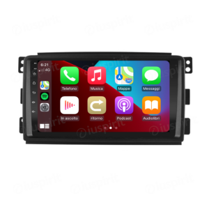 ANDROID autoradio navigatore per Smart Fortwo W451 2006-2010 CarPlay Android Auto GPS USB WI-FI Bluetooth 4G LTE