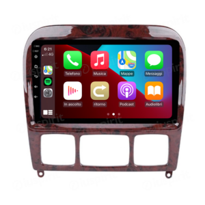 ANDROID autoradio navigatore per Mercedes Classe S W220 S280 S320 S350 S400 S430 S500 S600 S55, Mercedes Classe CL CarPlay Android Auto GPS USB WI-FI Bluetooth 4G LTE
