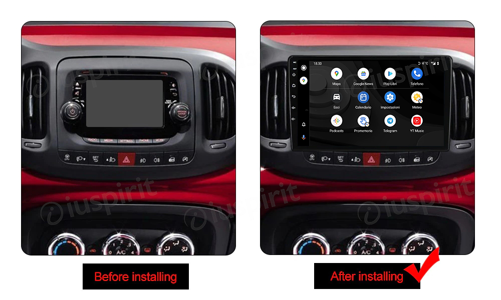 ANDROID car radio navigator for Fiat 500L 2012-2017 CarPlay Android Car GPS USB WI-FI Bluetooth 4G LTE - Image 9