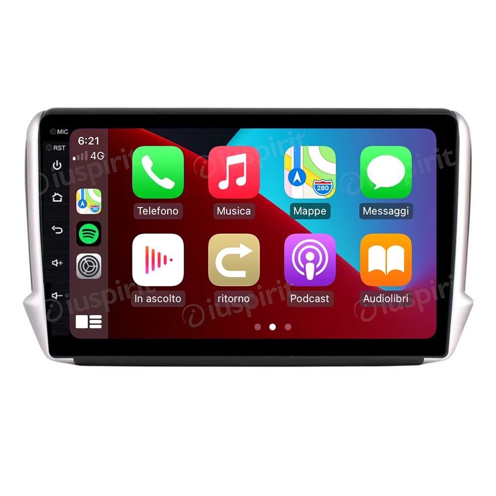 ANDROID autoradio navigatore per Peugeot 208 Peugeot 2008 2012-2018 CarPlay Android Auto GPS USB WI-FI Bluetooth 4G LTE