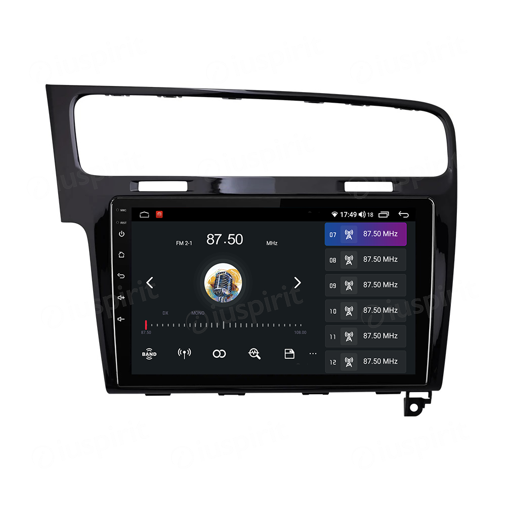ANDROID autoradio navigatore per VW Golf 7 2014-2020 CarPlay Android Auto GPS USB WI-FI Bluetooth 4G LTE Nero Lucido - immagine 7