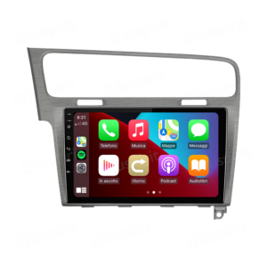 ANDROID autoradio navigatore per VW Golf 7 2014-2020 CarPlay Android Auto GPS USB WI-FI Bluetooth 4G LTE Grigio Satinato
