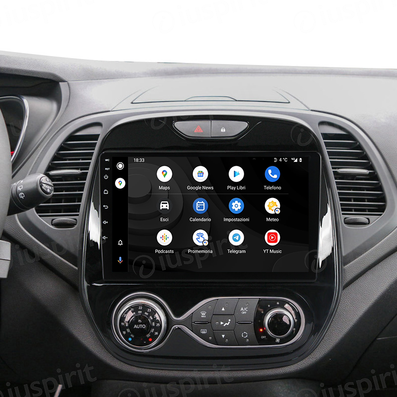 ANDROID autoradio navigatore per Renault Captur 2016-2019 CarPlay Android Auto GPS USB WI-FI Bluetooth 4G LTE - immagine 3