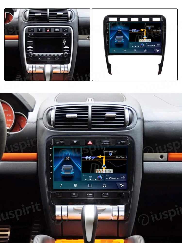 ANDROID autoradio navigatore per Porsche Cayenne 2003-2010 CarPlay Android Auto GPS USB WI-FI Bluetooth 4G LTE - immagine 8