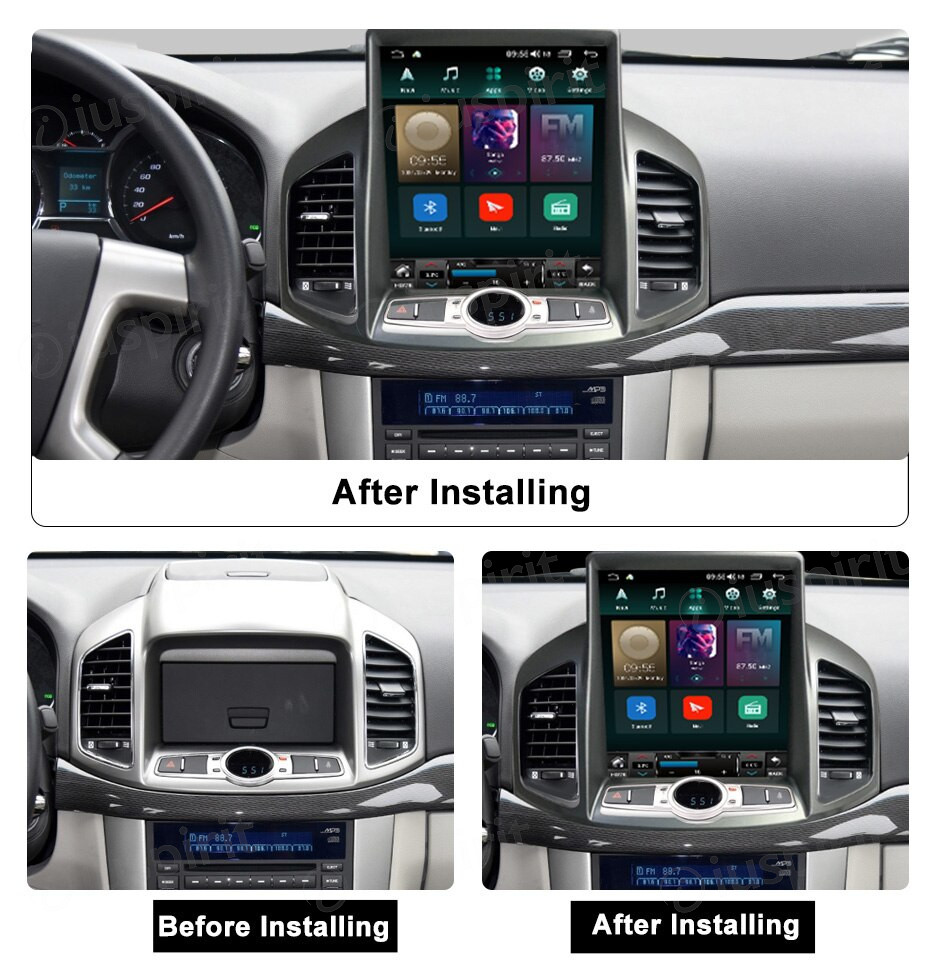 ANDROID autoradio navigatore per Chevrolet Captiva 2013-2017 stile tesla CarPlay Android Auto GPS USB WI-FI Bluetooth 4G LTE - immagine 7