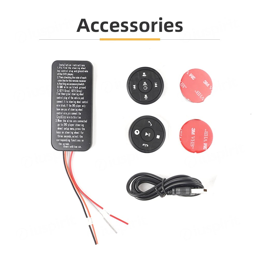 Comandi al volante universali per autoradio aftermarket pulsante di controllo del volante dell'auto senza fili a 10 tasti - immagine 9