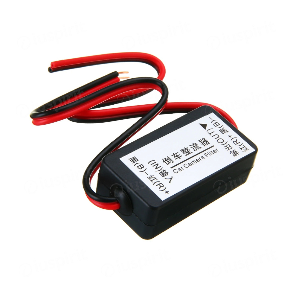 Relè raddrizzatore di immagine per telecamera vista posteriore, raddrizzatore filtro del condensatore di potenza 12V per la telecamera di retromarcia - immagine 2